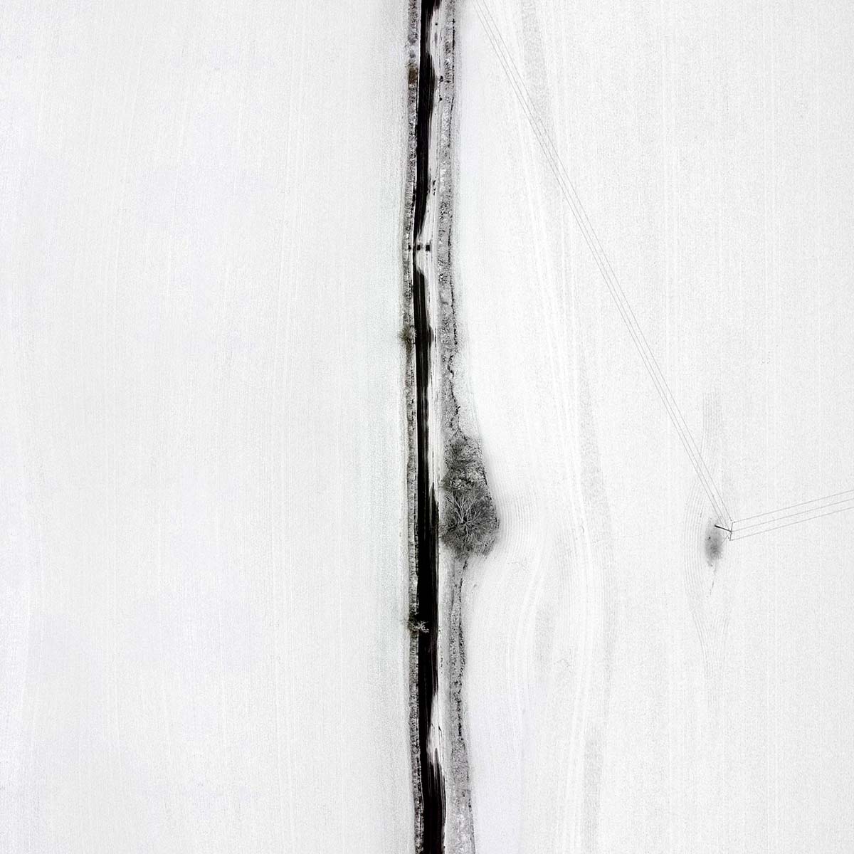 Snow Landscape via Drone